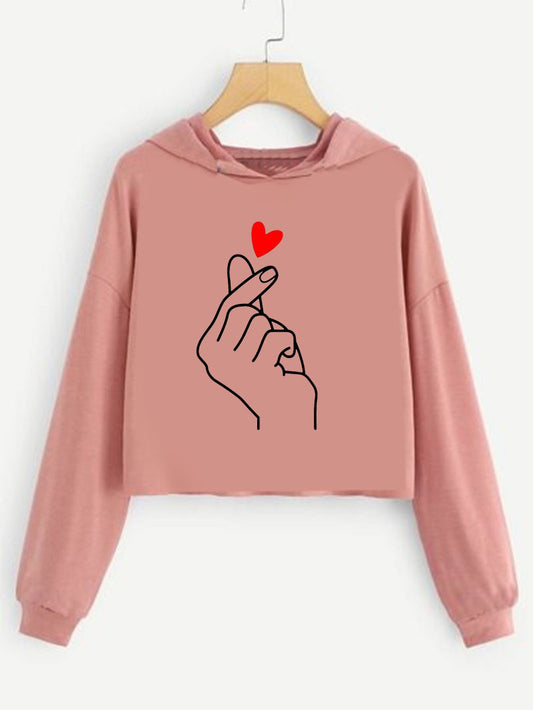 Chutki Cartoon – Girls Crop Hoodie