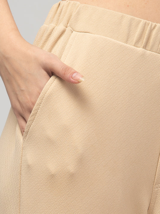 Women's Colour Strip Blocked Cotton Blend Chinos Trousers Pant