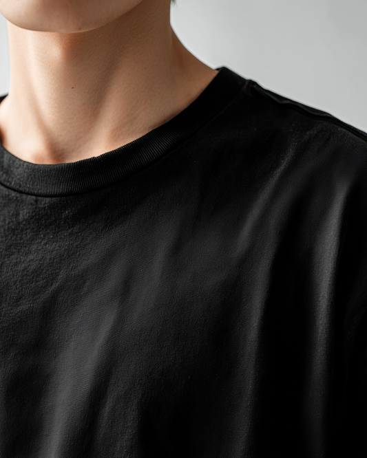 Black Drop Shoulder