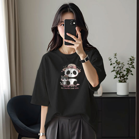 Panda Cotton Blend T-Shirt