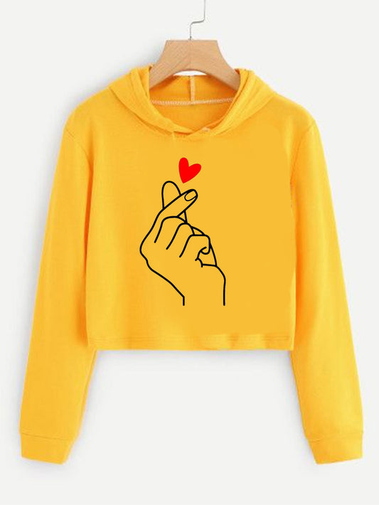 Chutki Cartoon – Girls Crop Hoodie
