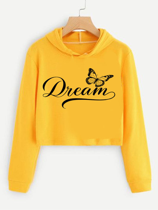 Dream Vibes – Girls Crop Hoodie