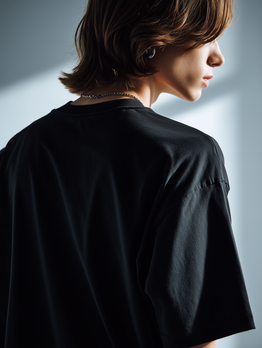 Black Drop Shoulder